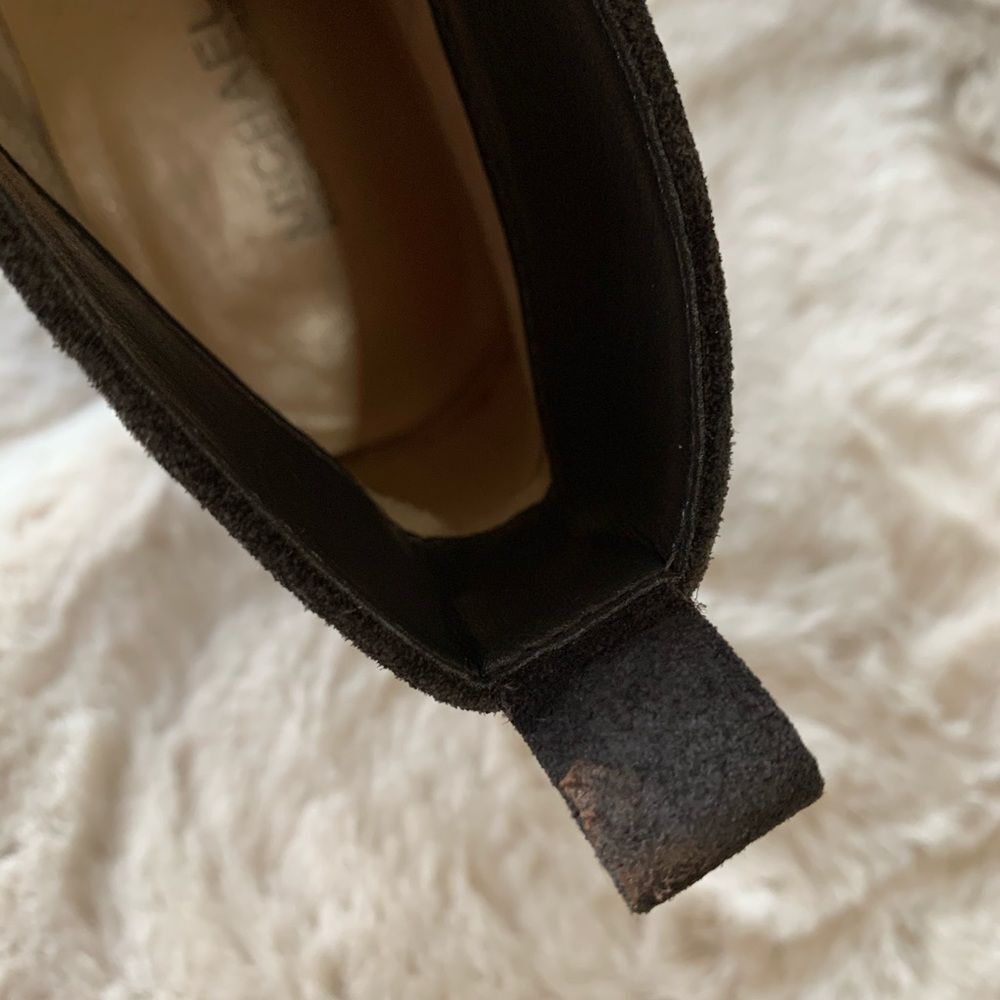 Michael Kors Suede Low Heel Ankle Boot Bootie Two Zippers Gray Women’s Size 5.5 - Picture 9 of 16